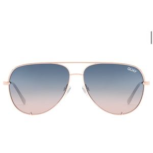 Quay Australia High Key Sunglasses in Rose Gold - Brand New